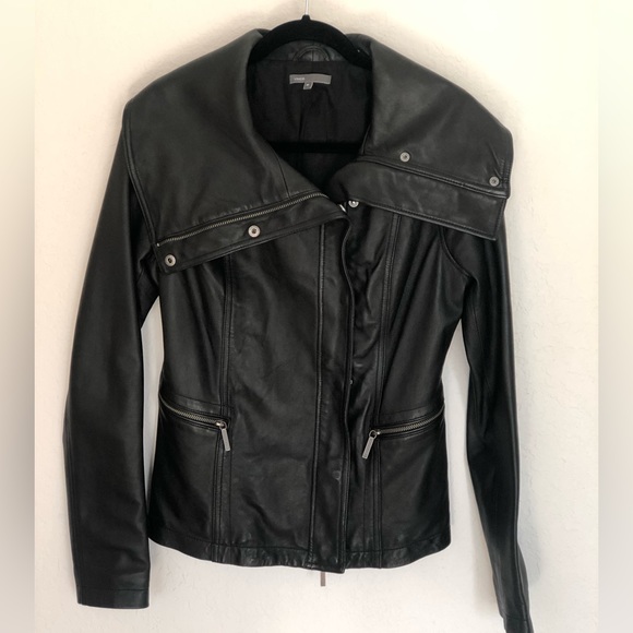 Vince Jackets & Blazers - Vince Black Leather Jacket size M